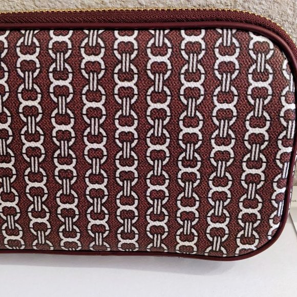 NEW! TORY BURCHGemini Link Canvas Wristlet- Liberty Red main image 2
